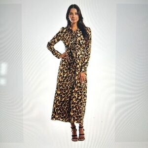 Scotch & Soda leopard print maxi dress S